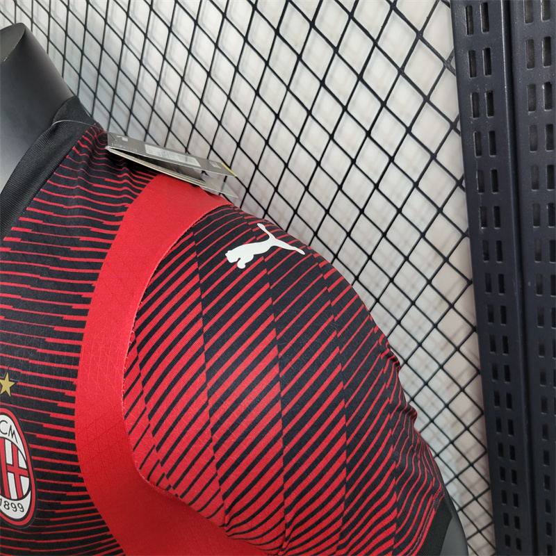 AC Milan 23-24 Home Stadium Jersey - Player Version - UnitedFutballJersey