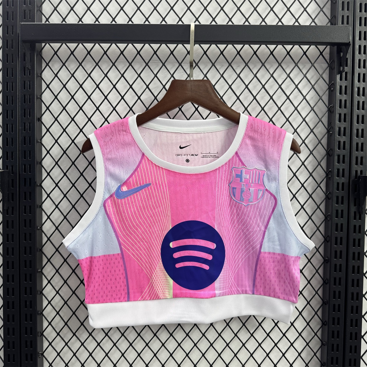 Women's Barcelona 25-26 T90 Pink Yoga Vest - UnitedFutballJersey