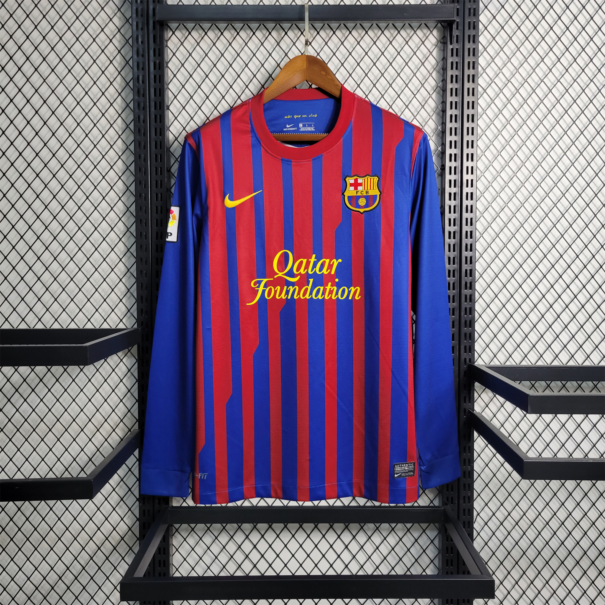 B.A.R.S.A Retro 11-12 Home Stadium Long Sleeve Jersey - UnitedFutballJersey