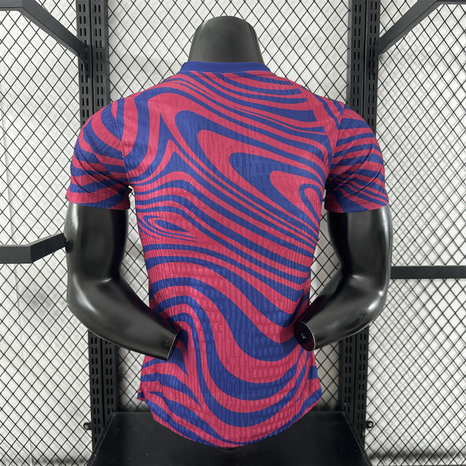B.A.R.S.A 25-26 Red & Blue Contours Special Jersey - Player Version - UnitedFutballJersey
