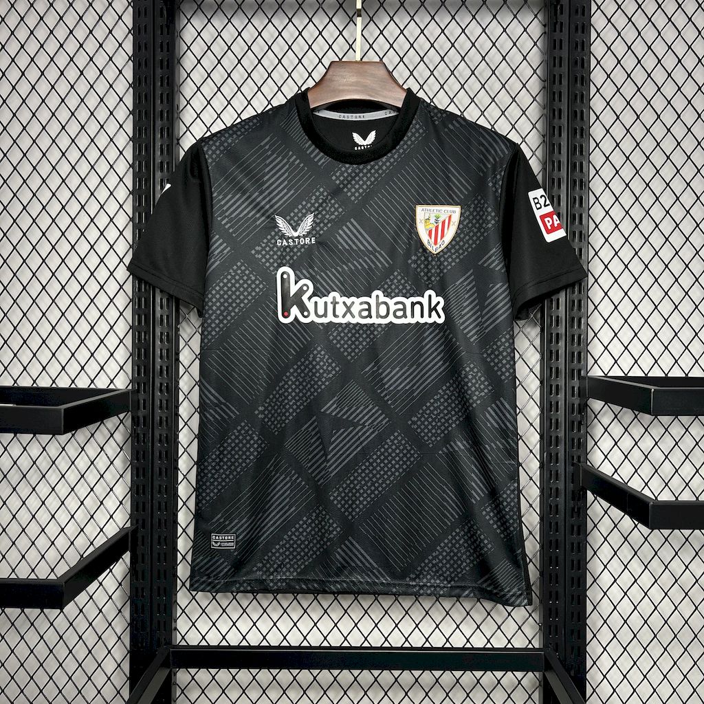Athletic Bilbao 24-25 Black Goalkeeper Jersey - Fans Version - UnitedFutballJersey