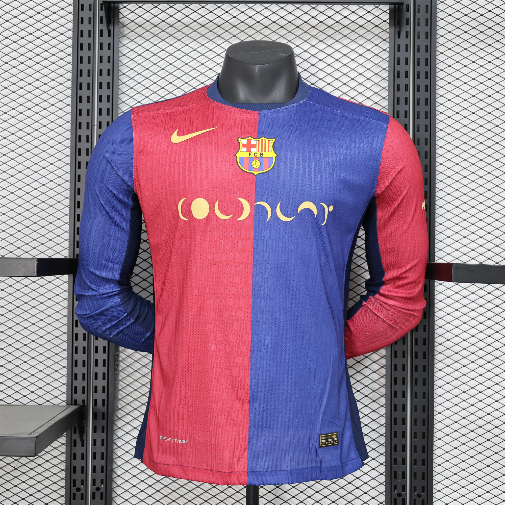 Barcelona X Coldplay 24-25 Home Co-Branded Long Sleeve Jersey - Player Version - UnitedFutballJersey