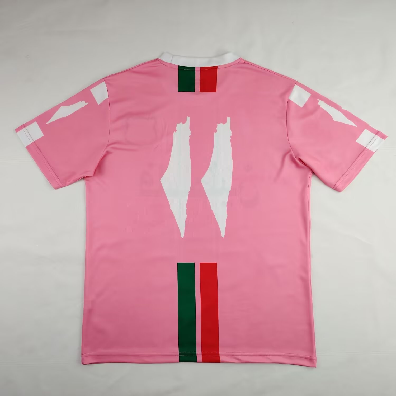 FC Palestina 24-25 Pink Centre Striped Jersey - Fans Version - UnitedFutballJersey