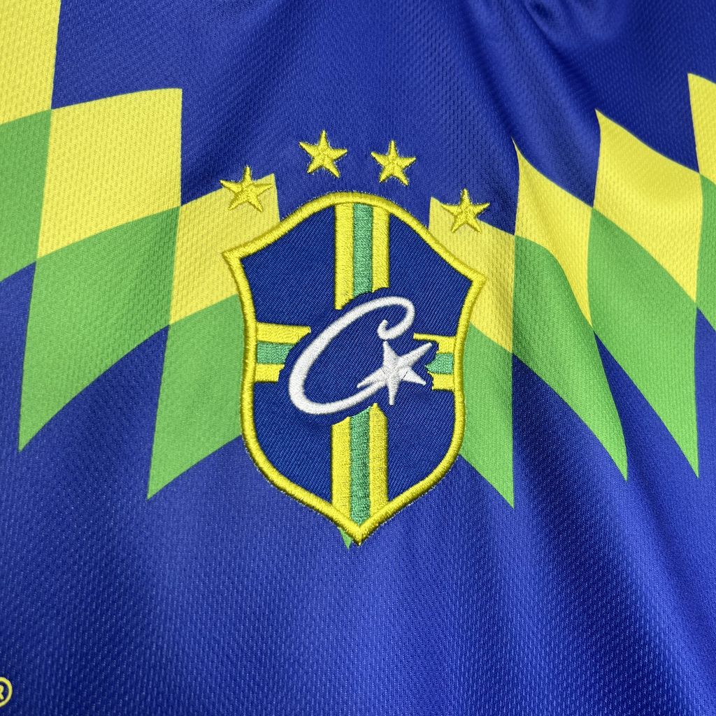 Corteiz x Retro Brazil 1995 Away Jersey - with RTW 18 print - UnitedFutballJersey