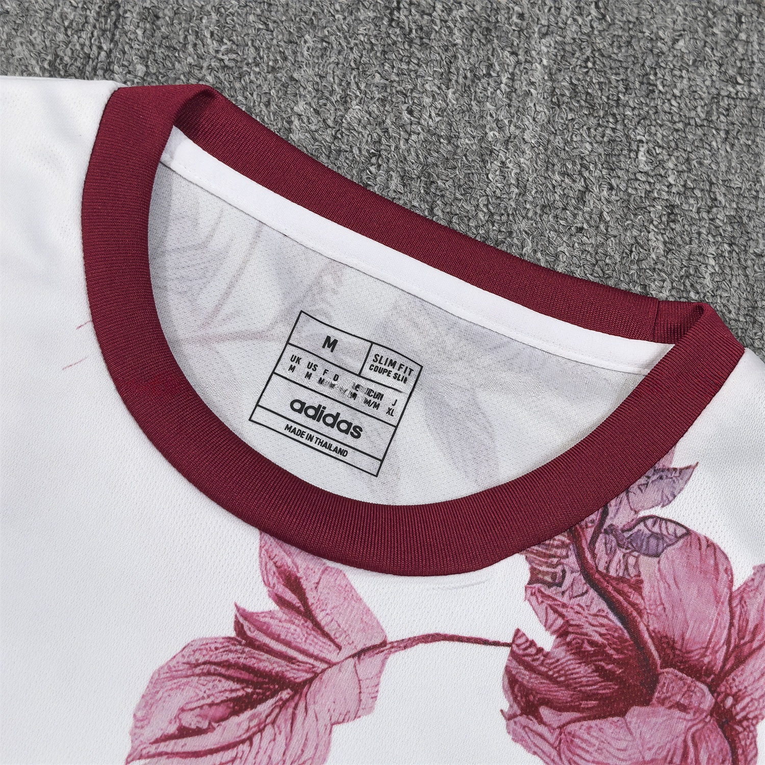 Japan 25-26 Red Flowers White Jersey - Fans Version - UnitedFutballJersey