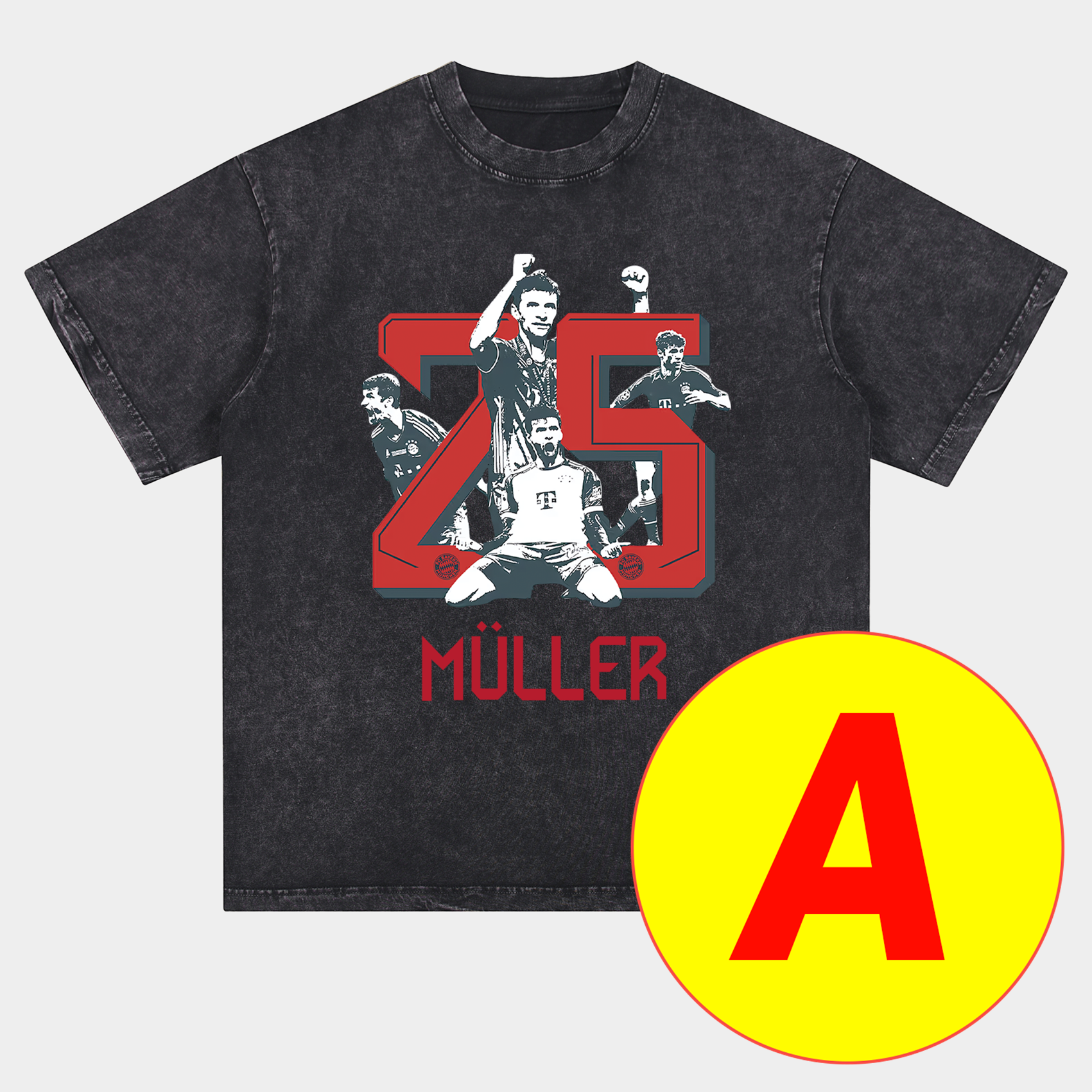 Bayern Munich Bundesliga Champions Deutscher Meister 2025 Oversized Washed T-Shirt - UnitedFutballJersey