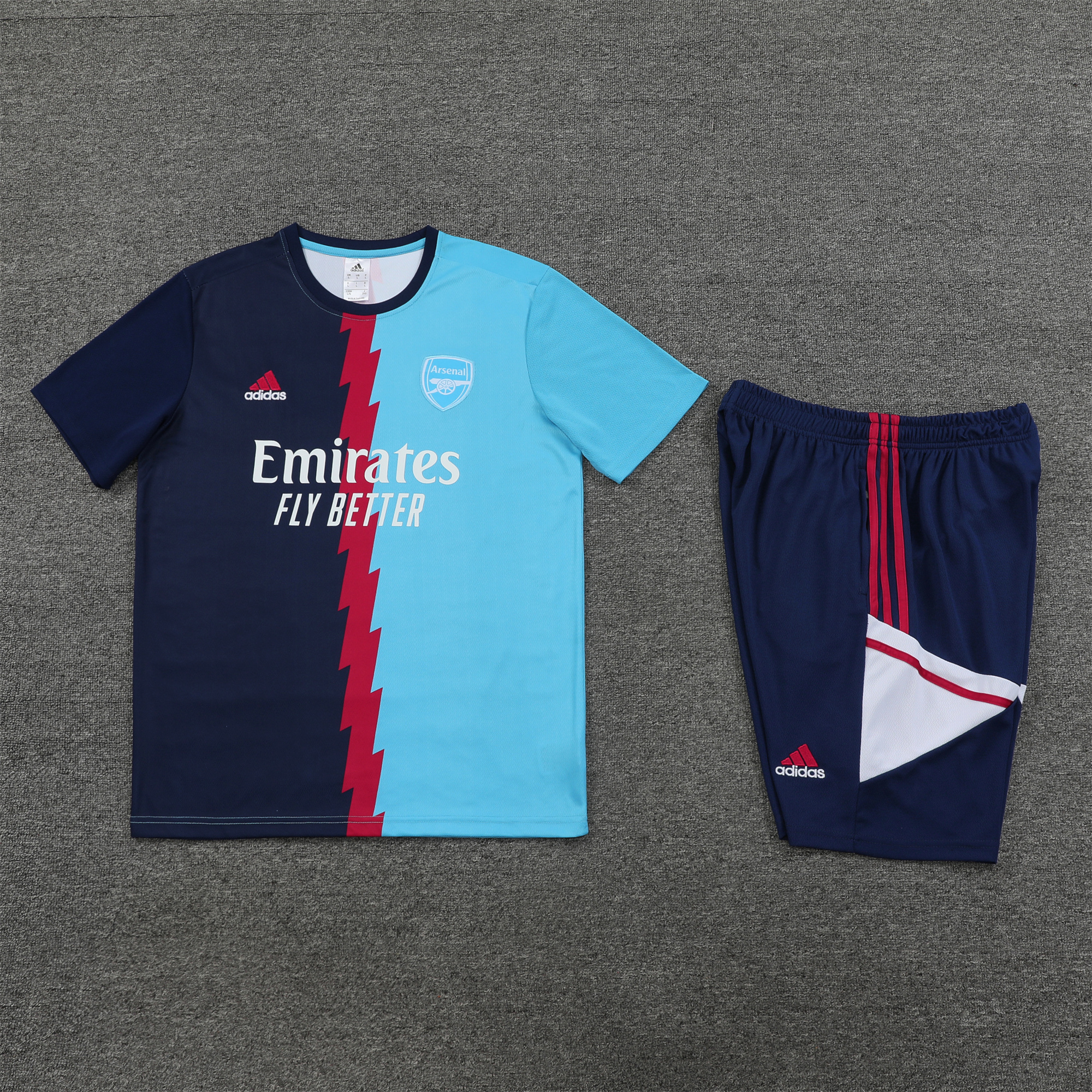Arsenal 23-24 Short-Sleeve Training Set - Blue - UnitedFutballJersey