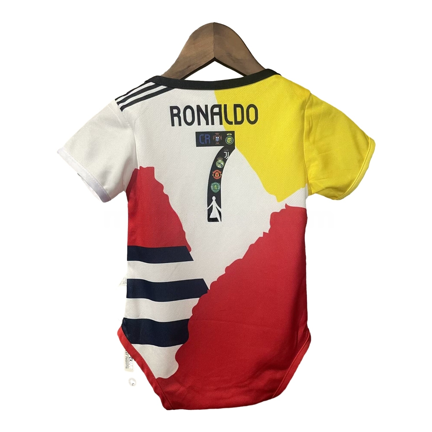 Cristiano Ronaldo Career Commemorative Baby Crawling Suit - Real Madrid Juventus Portugal Manchester United Al Nassr Sporting CP - UnitedFutballJersey