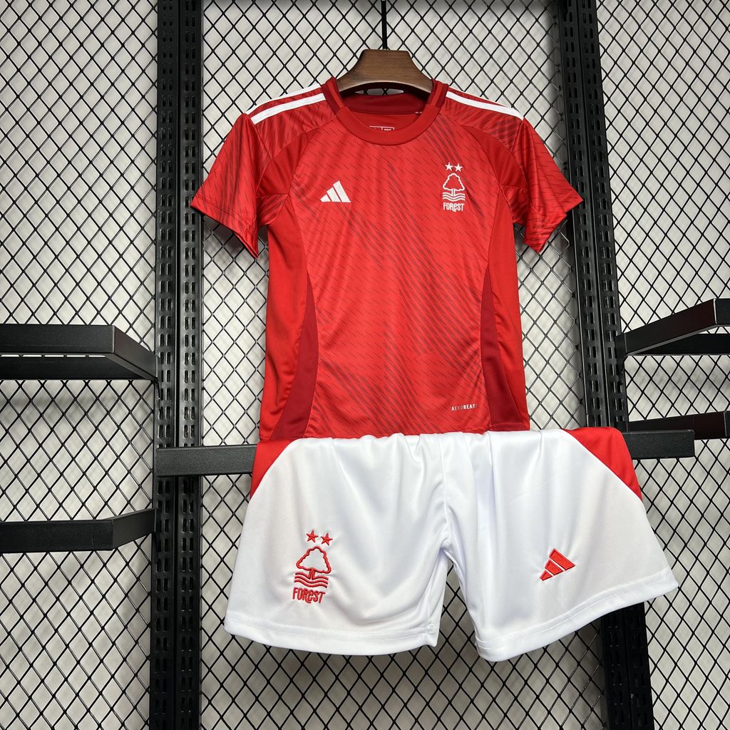 Nottingham Forest 24-25 Home Stadium Kids Kit - UnitedFutballJersey