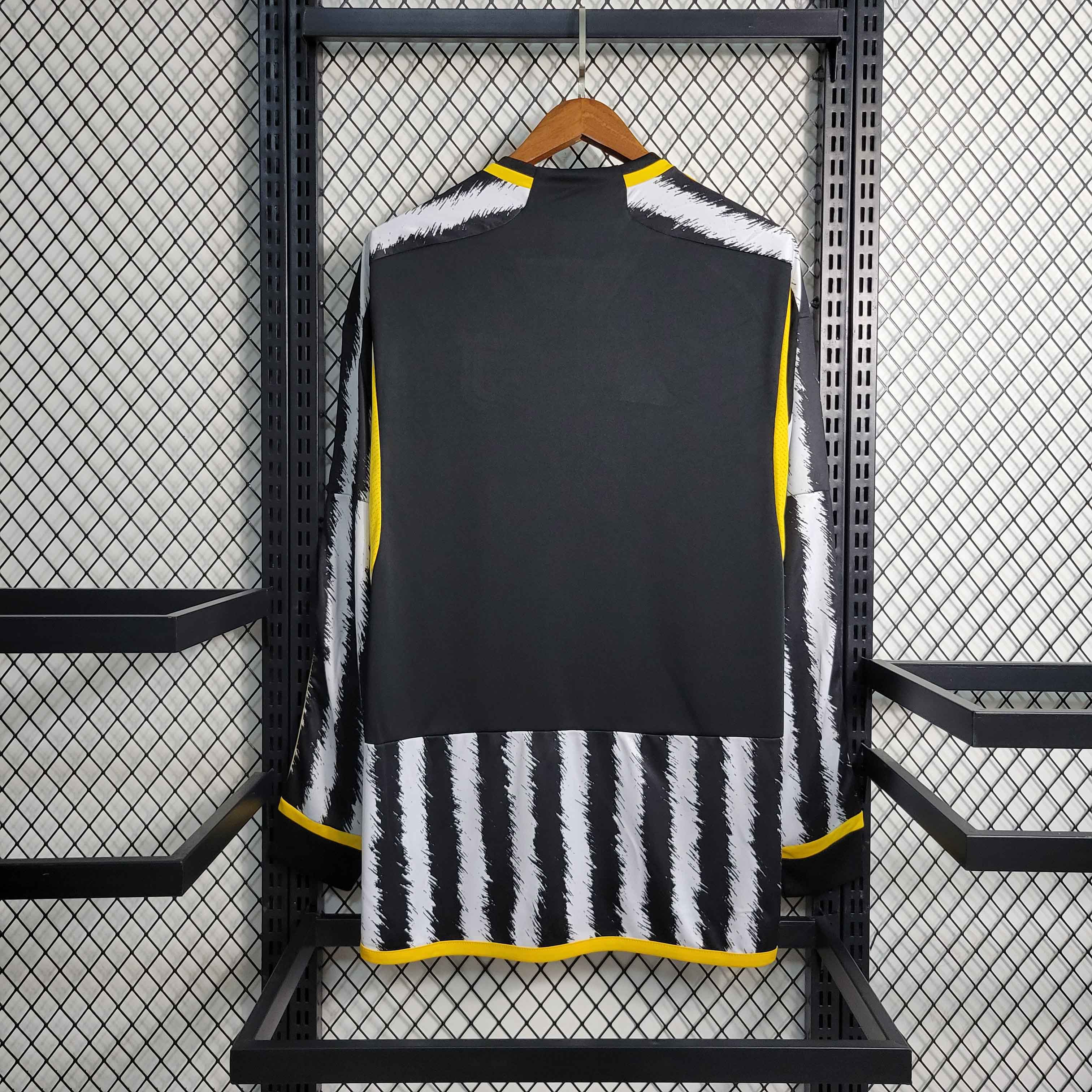 23-24 Juventus Home Long Sleeve Jersey - Fans Version - UnitedFutballJersey