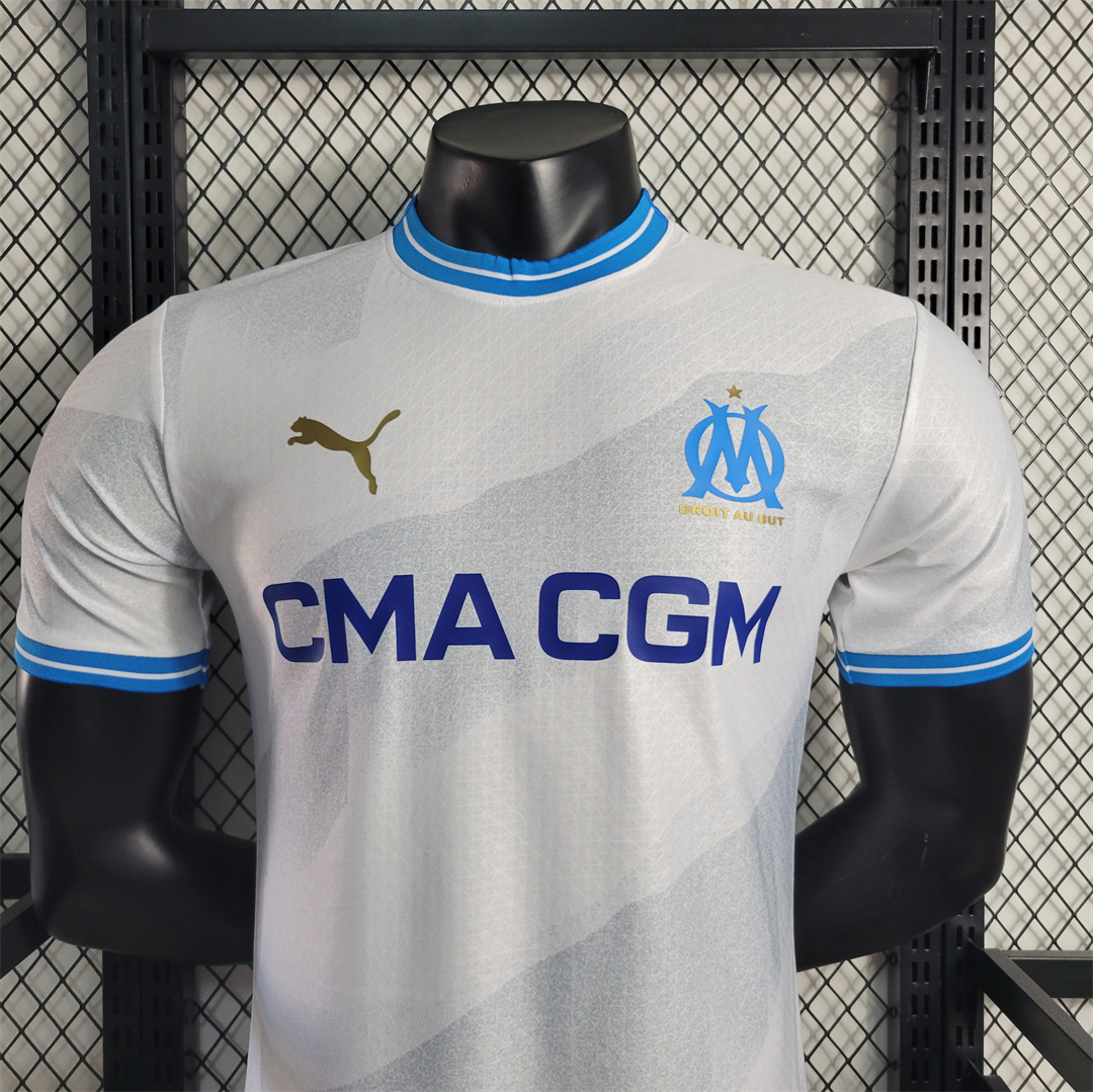 Marseille 23-24 Home Stadium Jersey - Player Version - UnitedFutballJersey