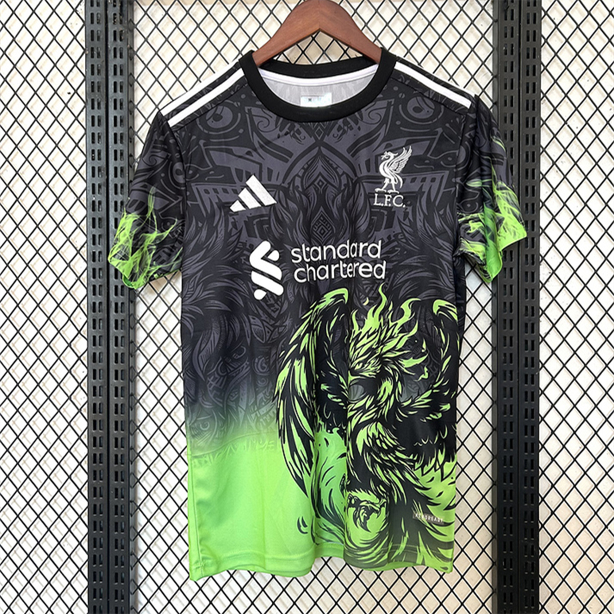 Liver.pool 24-25 Green Fire Phoenix Special Edition Jersey - Fans Version - UnitedFutballJersey