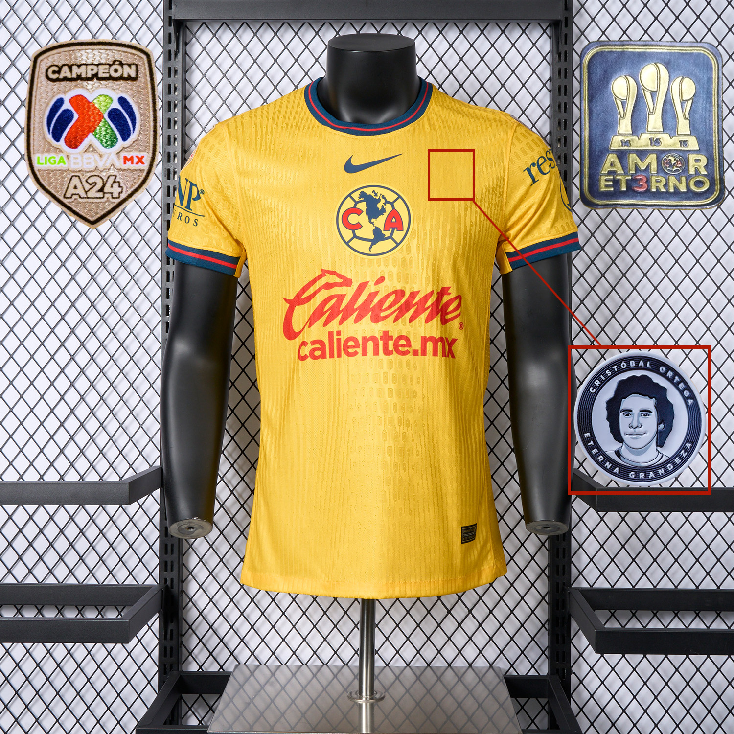 【CHAMPION PATCH】Club América 24-25 Home Stadium Jersey - Player Version - UnitedFutballJersey