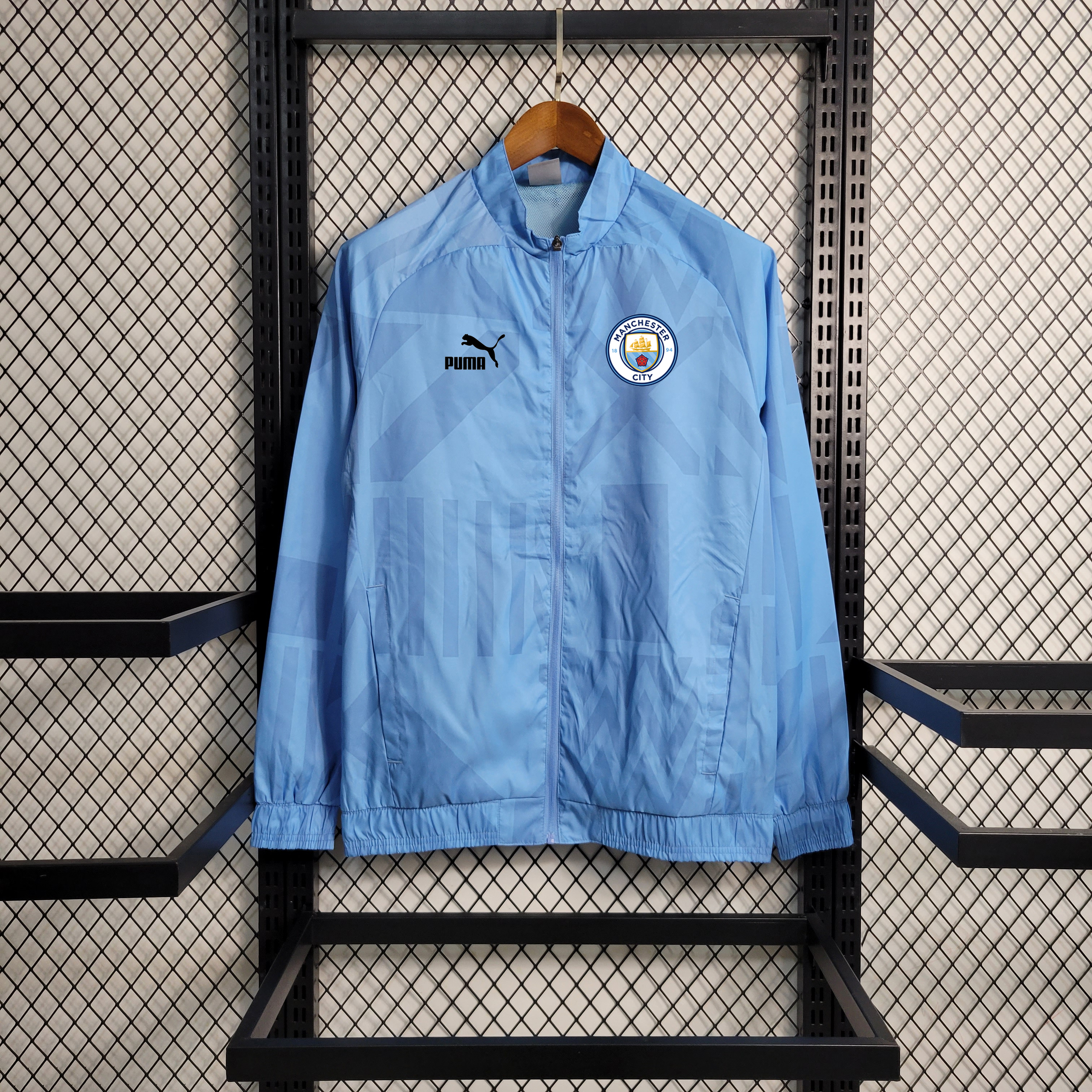 23-24 Manchester City Blue Windbreaker S-XXL - UnitedFutballJersey
