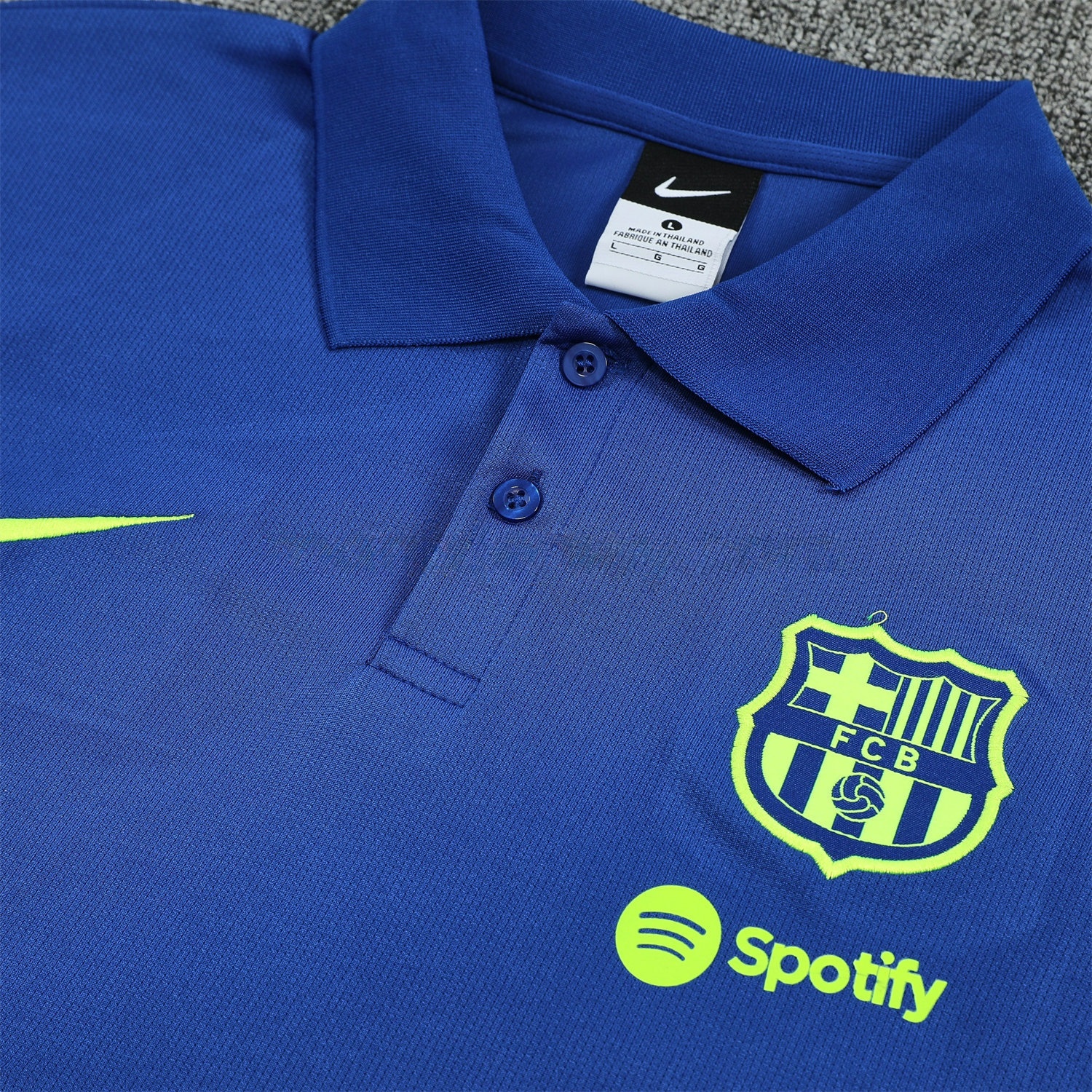 Barcelona 25-26 POLO Short-Sleeve Training Set - Blue Top and Black Pants - UnitedFutballJersey