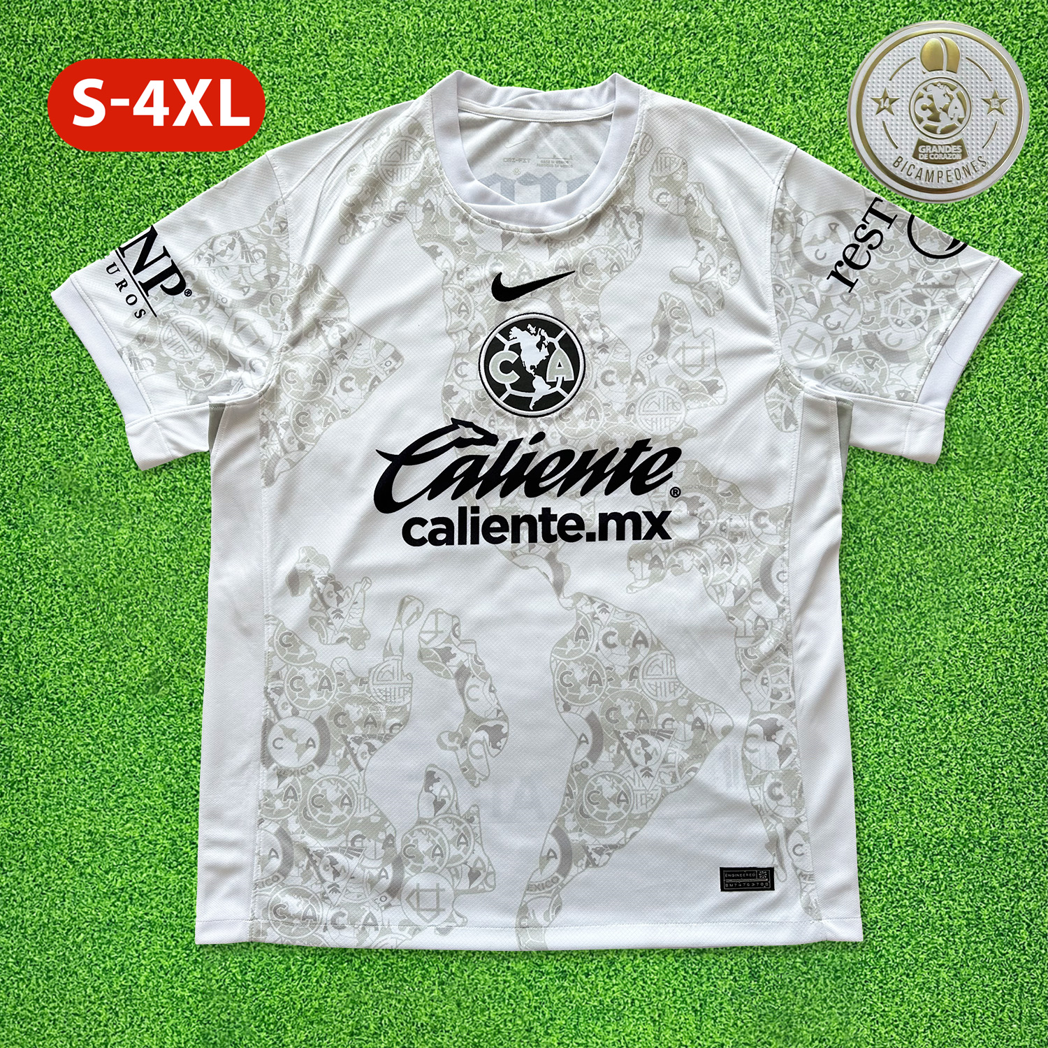Club América 24-25 White Goalkeeper Jersey - Fans Version - UnitedFutballJersey