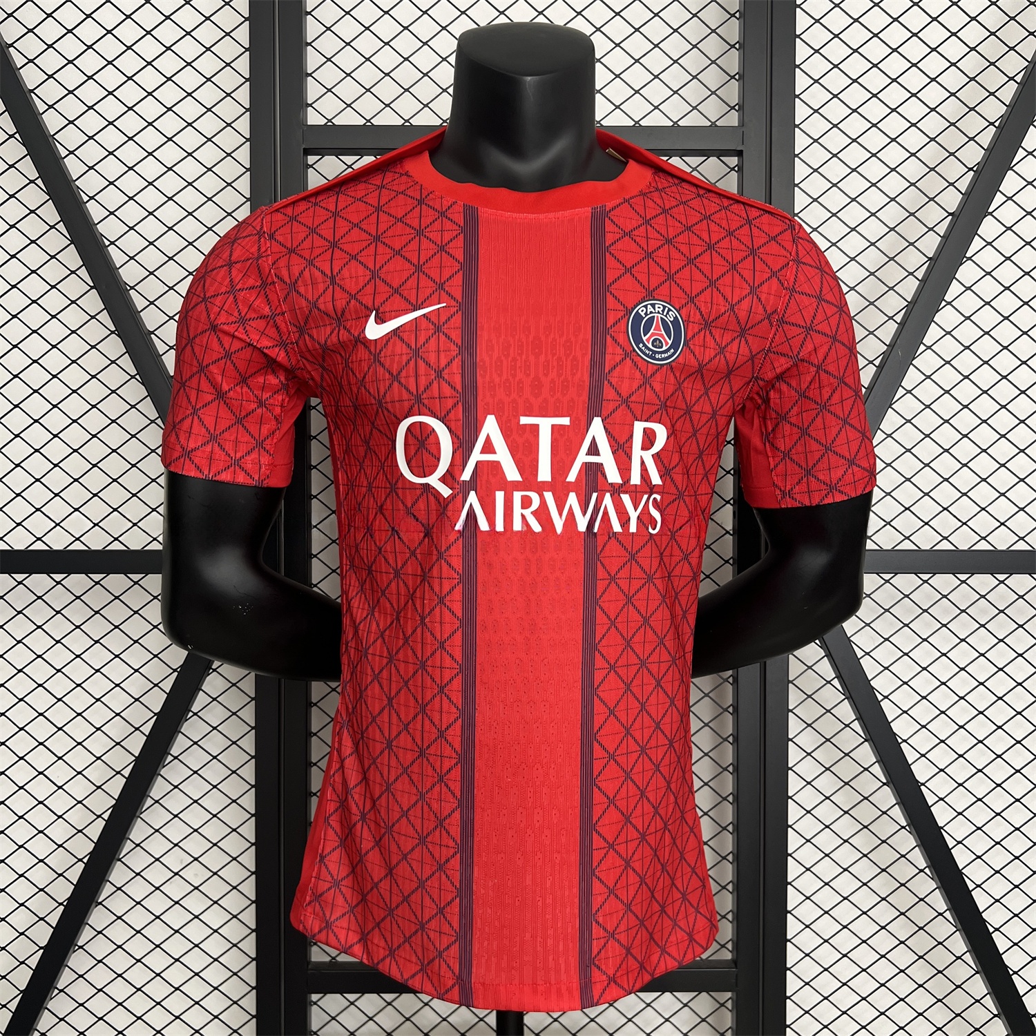 Paris Saint-Germain PSG 25-26 Red Pre-Match Training Jersey - Player Version - UnitedFutballJersey