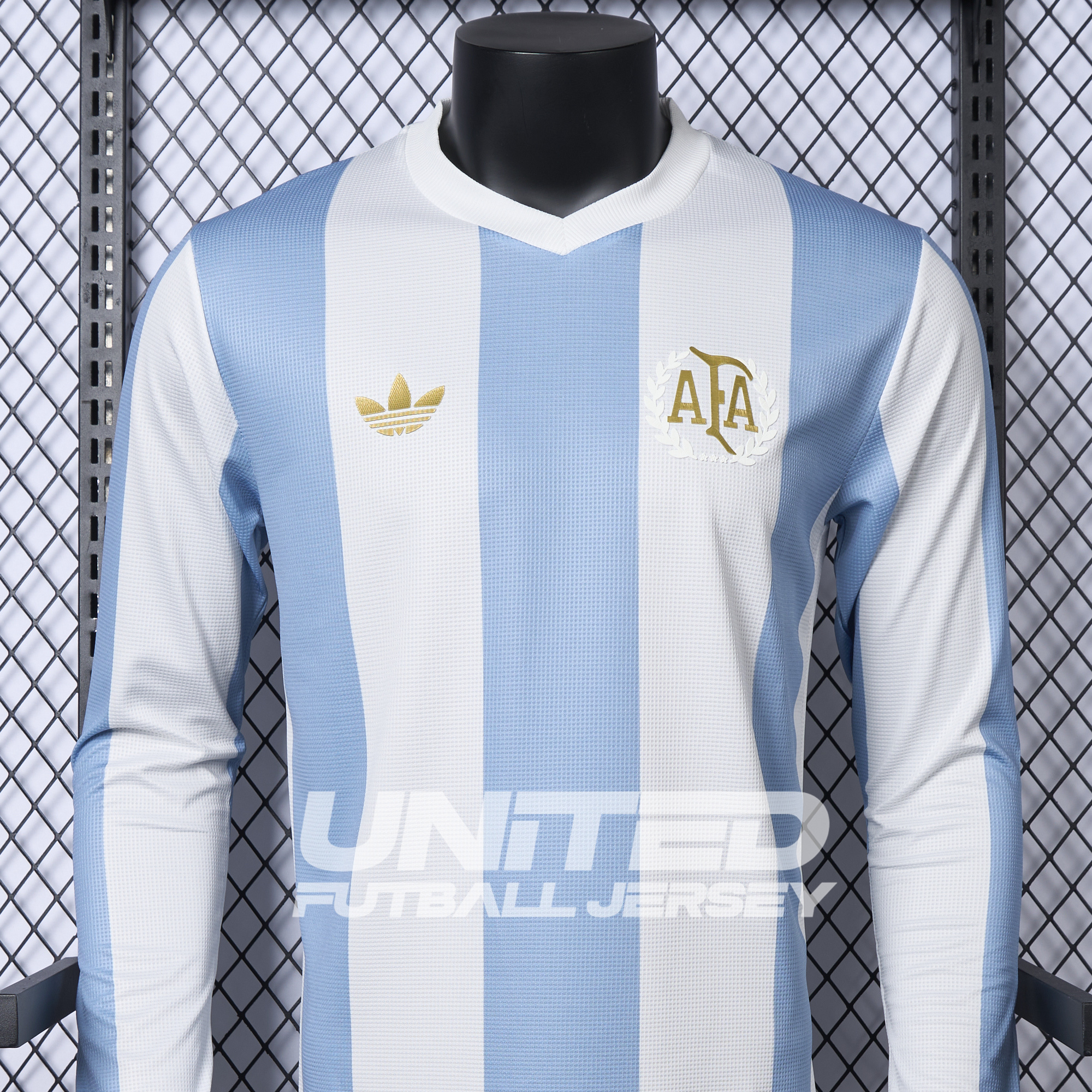 Argentina 24-25 Adi 50 Years Anniversary Long Sleeve Jersey - Player Version - UnitedFutballJersey