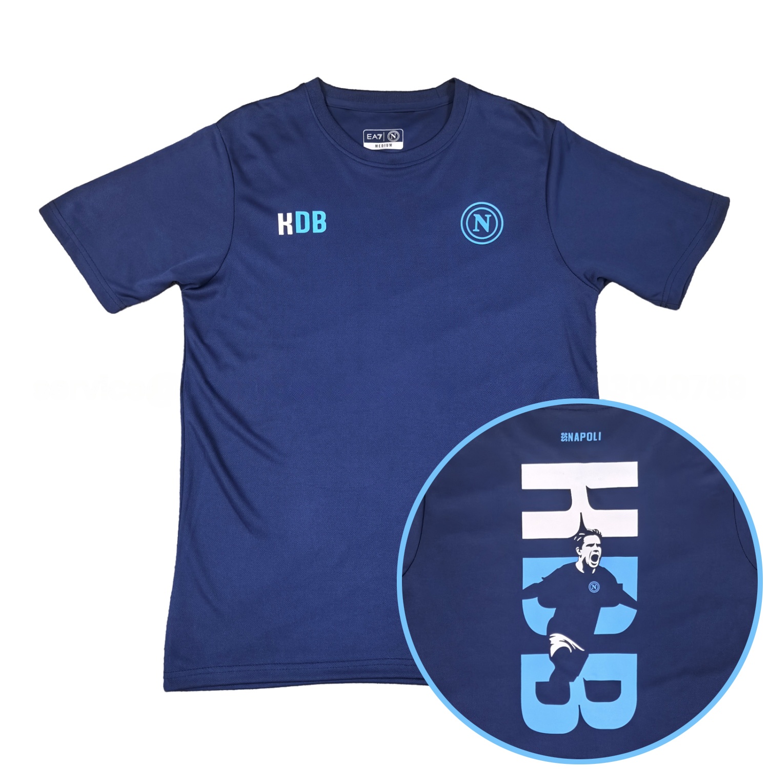 Napoli 25-26 KDB Special Commemorative Blue T-Shirt - UnitedFutballJersey