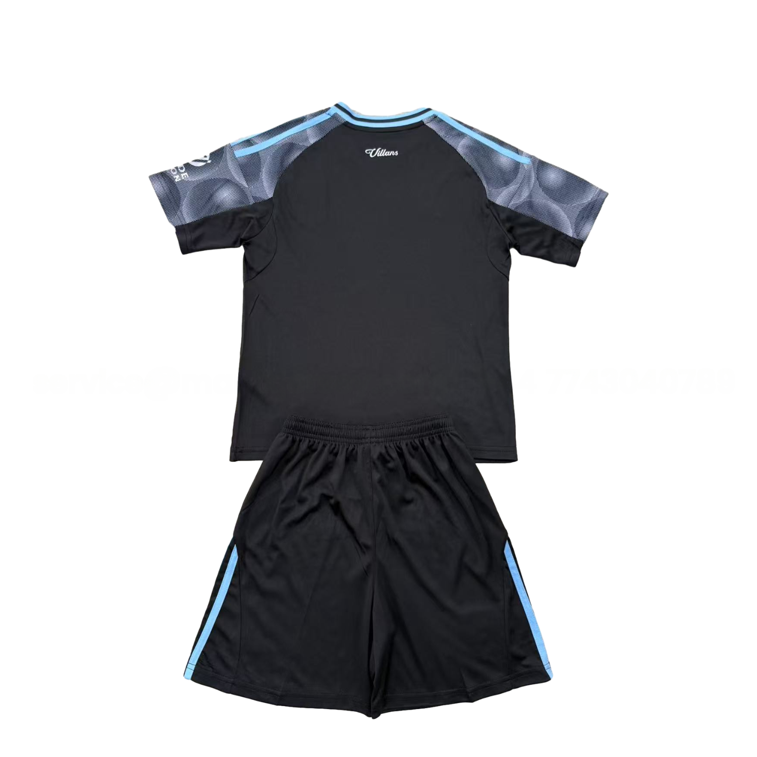 Aston Villa 25-26 Away Unsponsored Kids Kit - UnitedFutballJersey