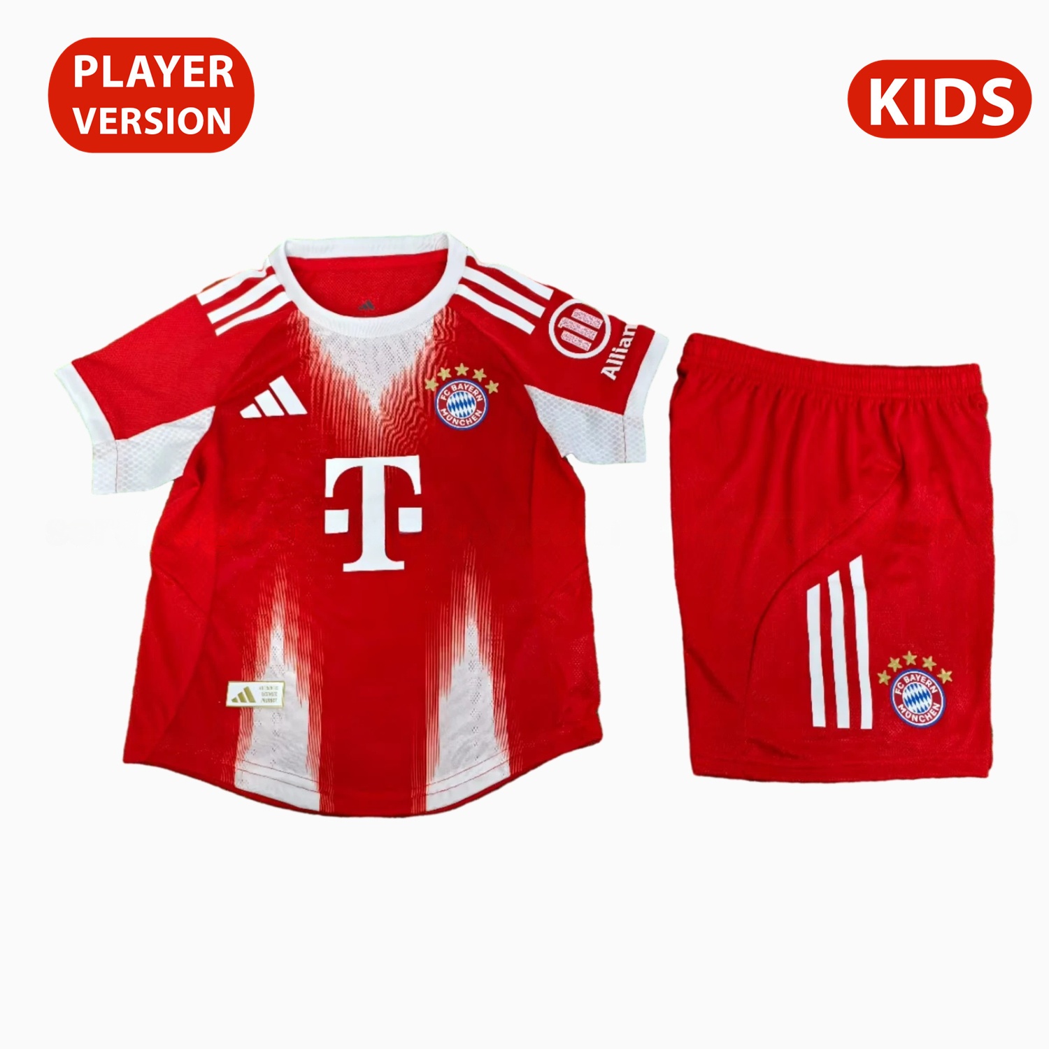 Bayern Munich 25-26 Home Kids Kit - Player Version - UnitedFutballJersey