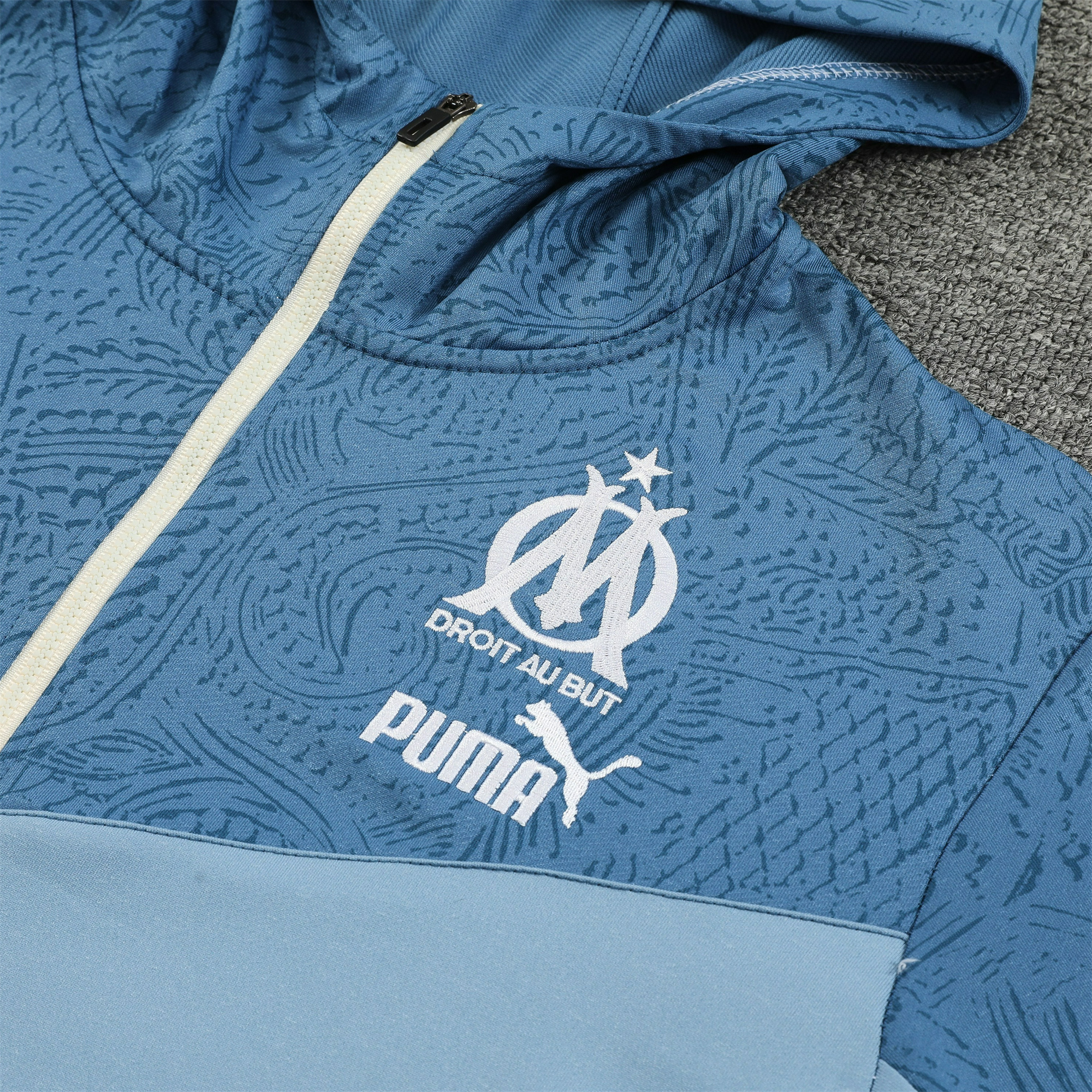 Marseille 23-24 Men's Training Hoodie + Pants - UnitedFutballJersey