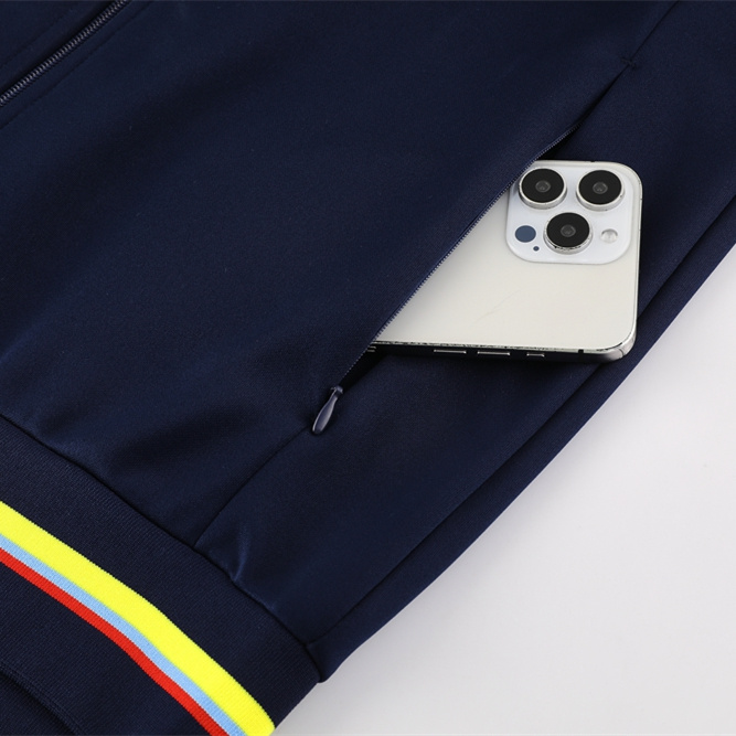 Colombia 2024 100th Anniversary 24-25 Jacket Training Tracksuit - Deep Blue - UnitedFutballJersey