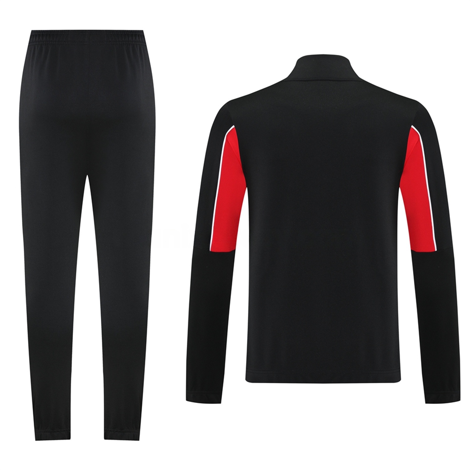 AC Milan 25-26 Jacket Training Tracksuit - Black top & Black Pants - UnitedFutballJersey