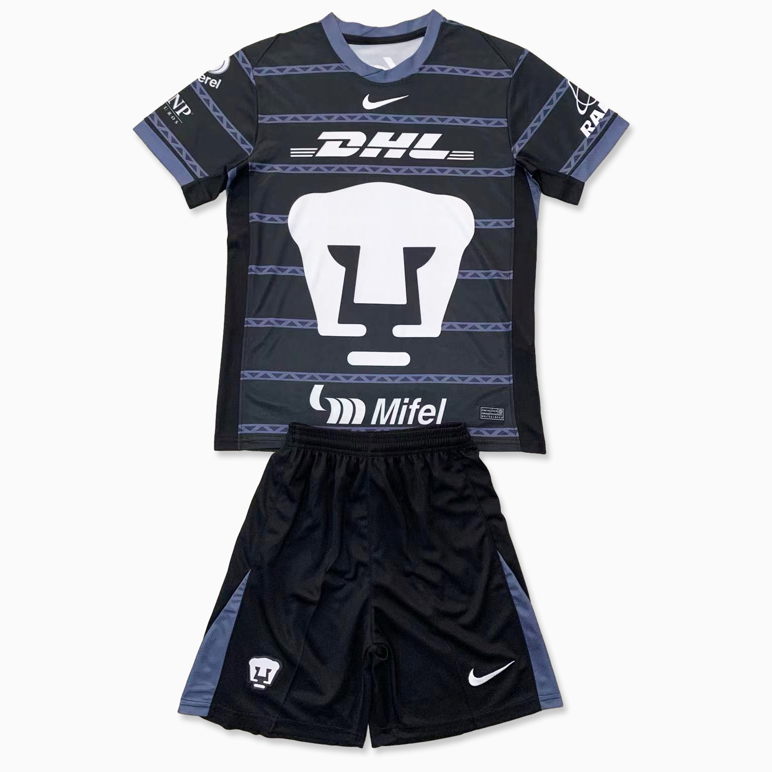 Pumas UNAM 24-25 Black Goalkeeper Kids Kit - UnitedFutballJersey