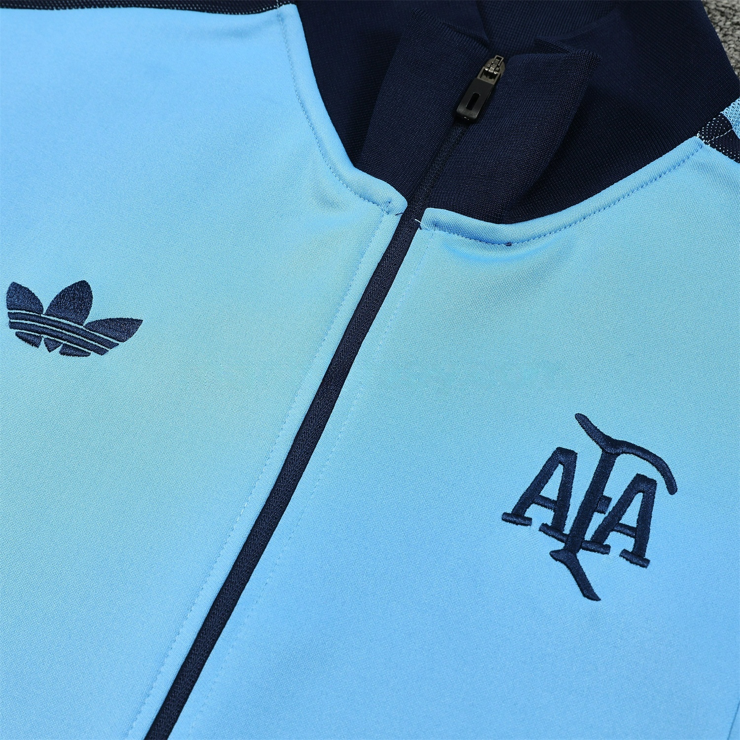 Argentina 24-25 Throwback Jacket Training Tracksuit - Blue Jackets & Deep Blue Pants - UnitedFutballJersey