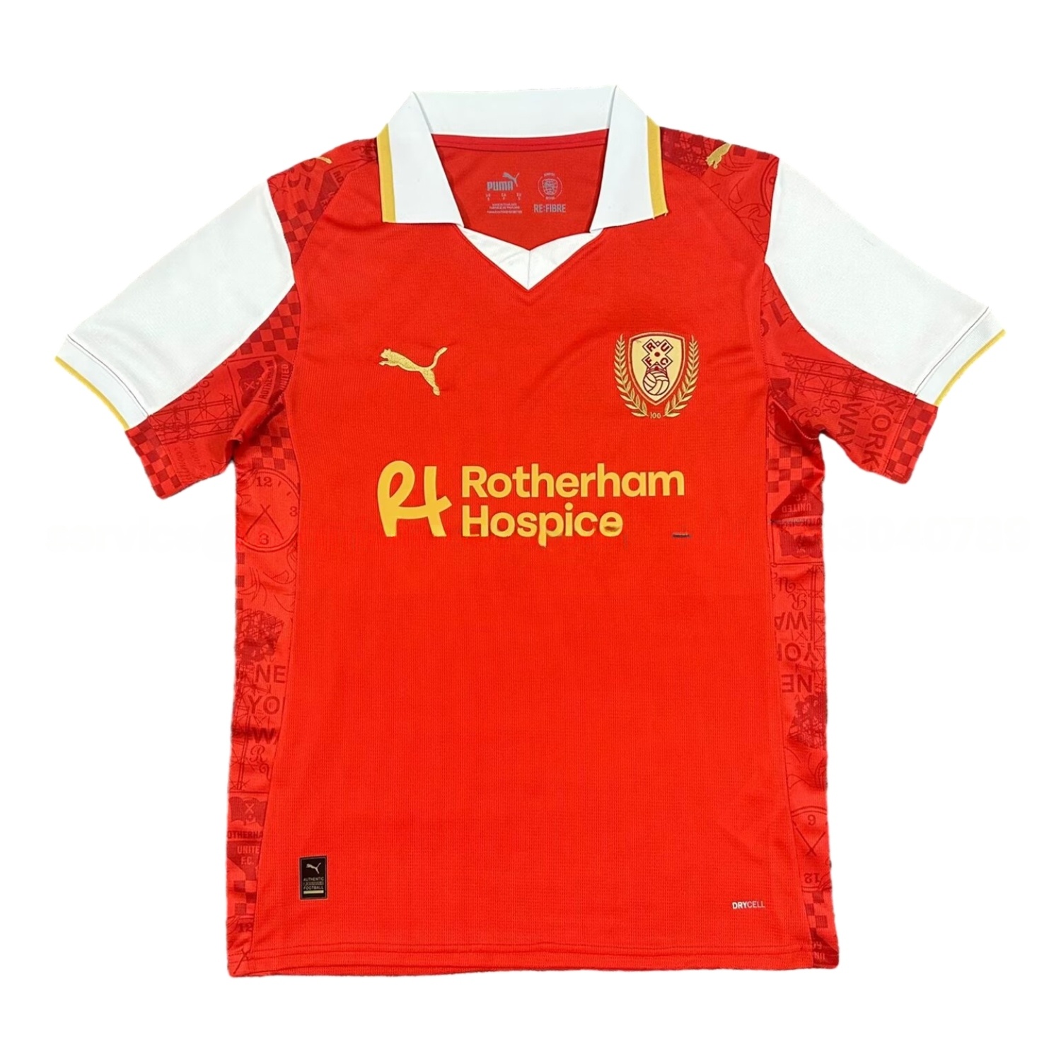 Rotherham United 25-26 Home Jersey - Fans Version - UnitedFutballJersey