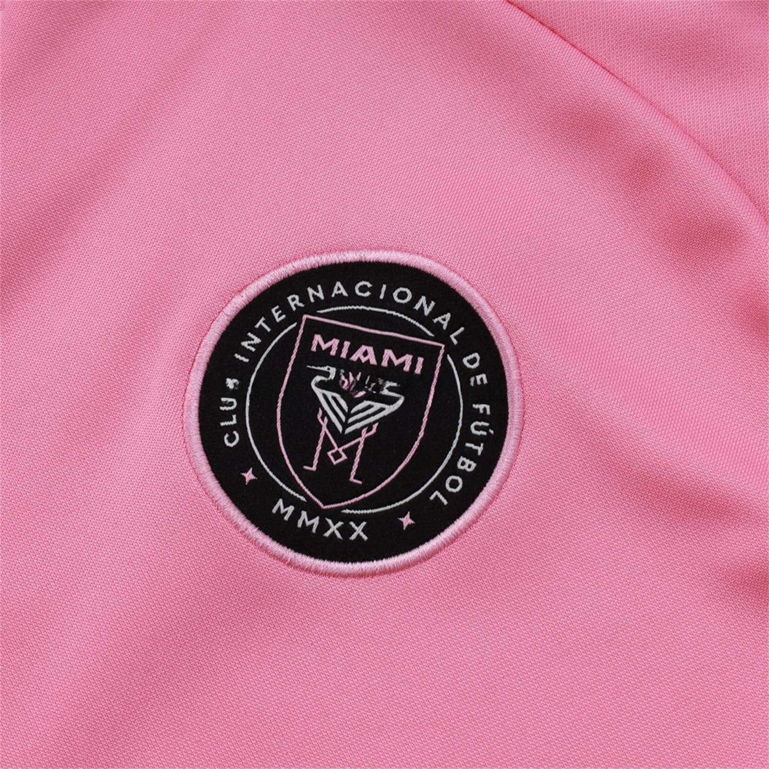 Kids INT M.A.M 25-26 Kids Jacket Training Tracksuit - Pink Top and Black Pants - UnitedFutballJersey
