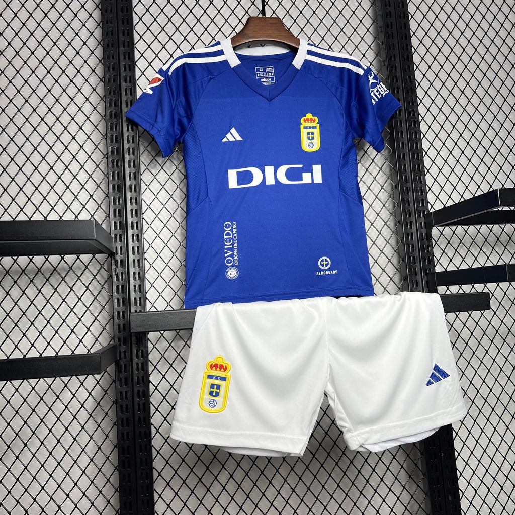 Real Oviedo 24-25 Home Kids Kit - UnitedFutballJersey