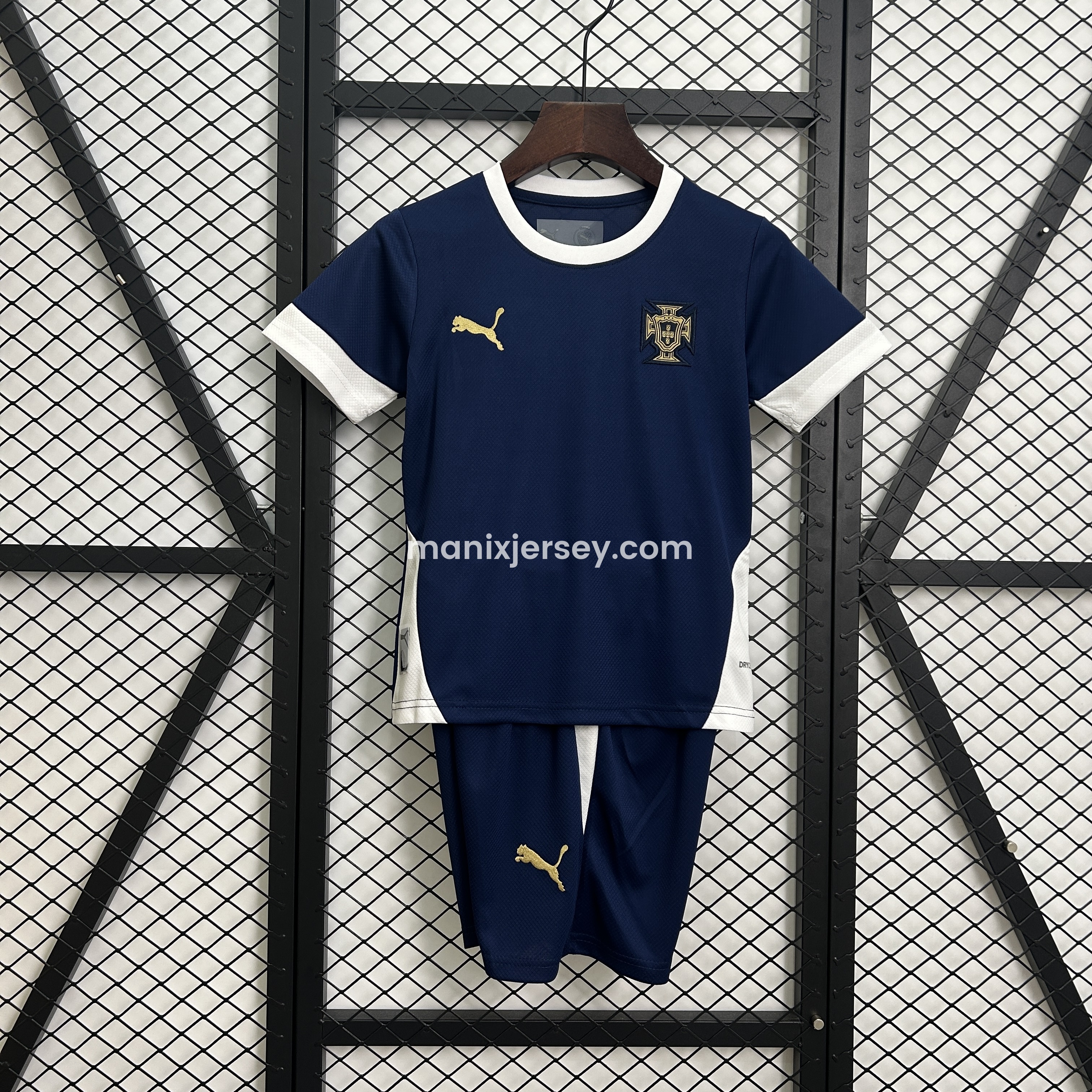 Portugal 2025-26 Royal Blue Training Kids Kit - UnitedFutballJersey