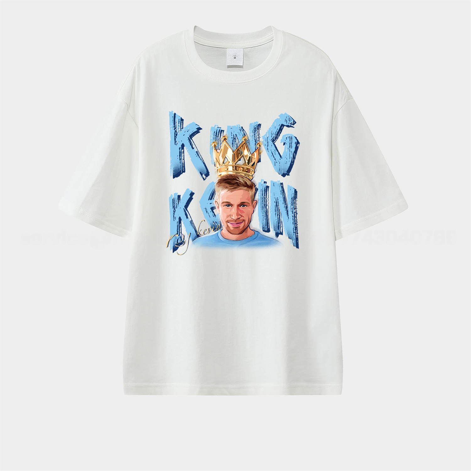 Manchester City King Kevin De Bruyne Unisex Pure Cotton T-shirt - UnitedFutballJersey