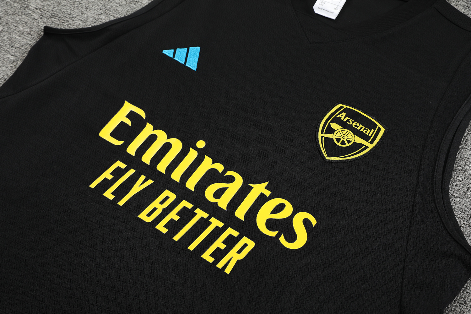 Arsenal 23-24 Player Vest Training Set Black - UnitedFutballJersey
