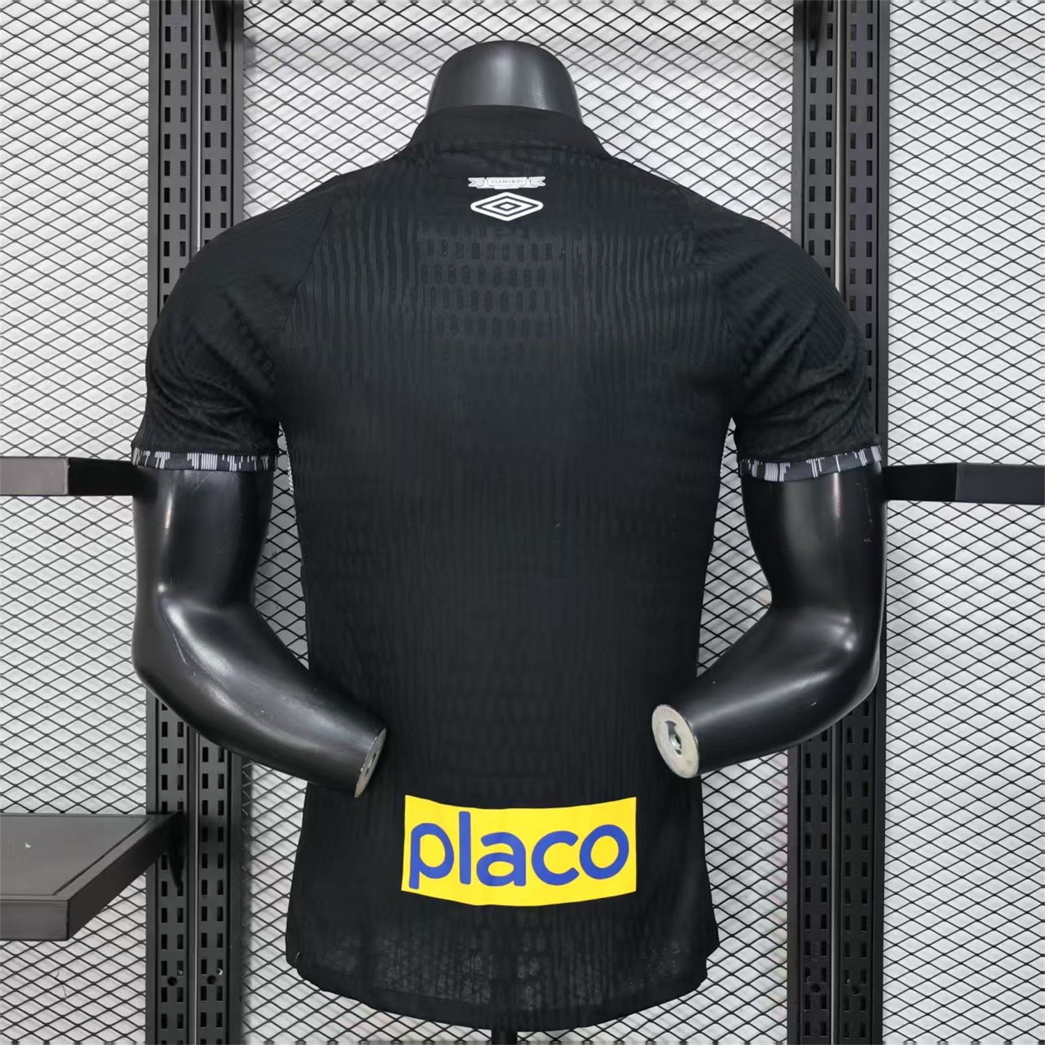 Santos 2025-26 Goalkeeper 2 Black Jersey With Sponsors - Player Version - UnitedFutballJersey