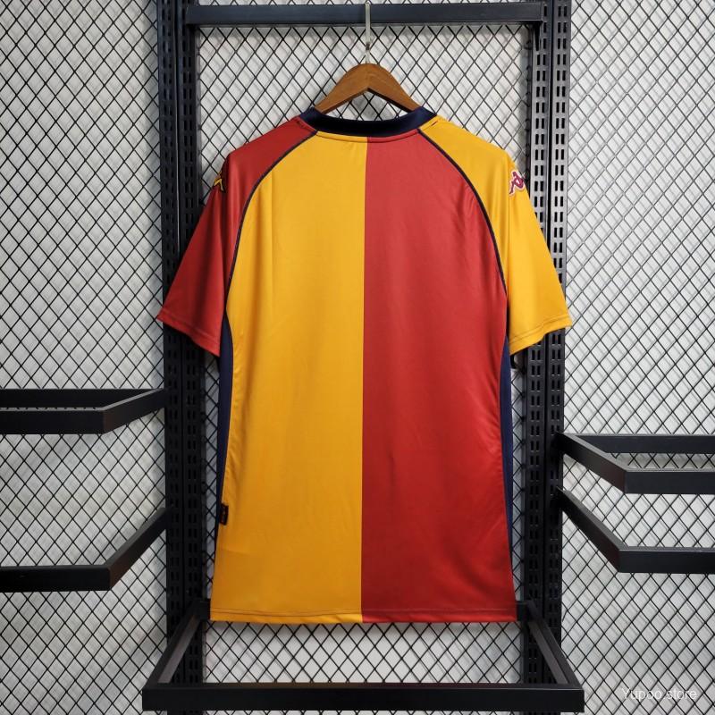 Retro Roma 2001-02 European Home Jersey - UnitedFutballJersey