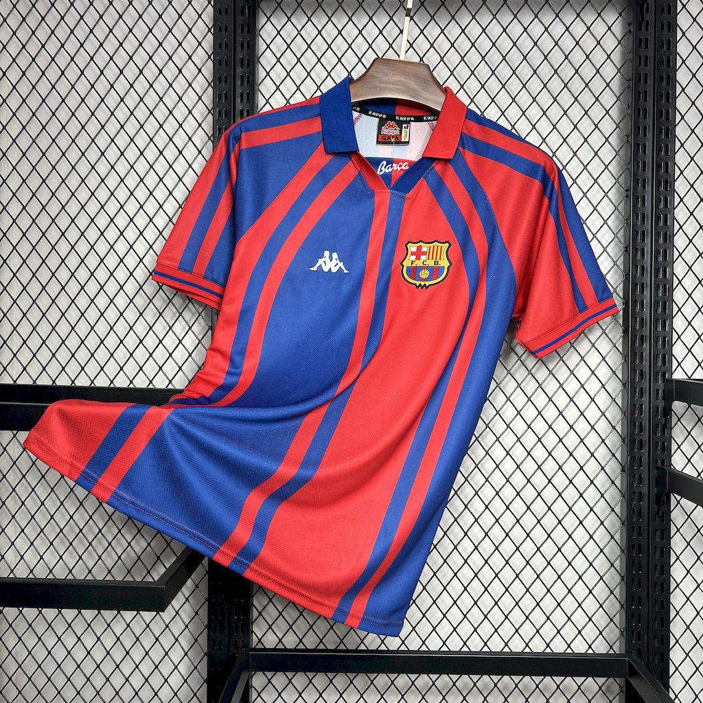 Retro Barcelona 1997-98 European Home Jersey - UnitedFutballJersey
