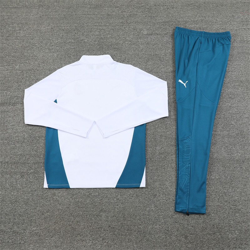 Marseille 24-25 Long Sleeve Training Set - White - UnitedFutballJersey