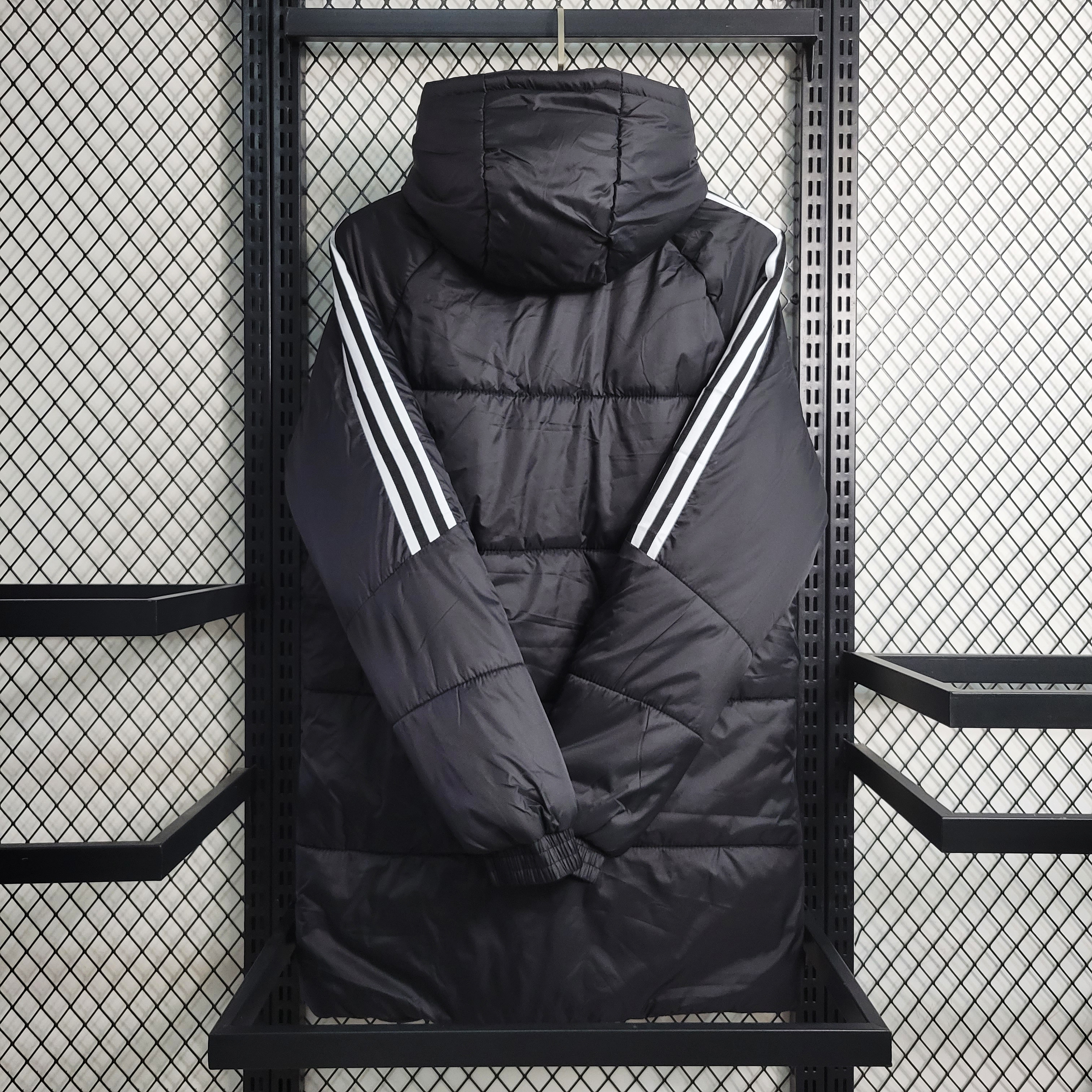 Germany 23-24 Men's Hooded Thermal Cotton Jacket - Black - UnitedFutballJersey