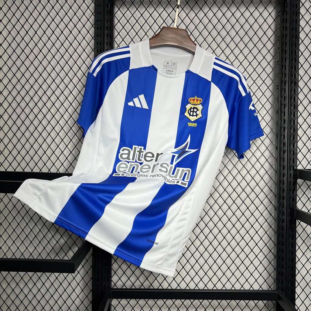 Real Club Recreativo de Huelva 24-25 Home Stadium Jersey - Fans Version - UnitedFutballJersey