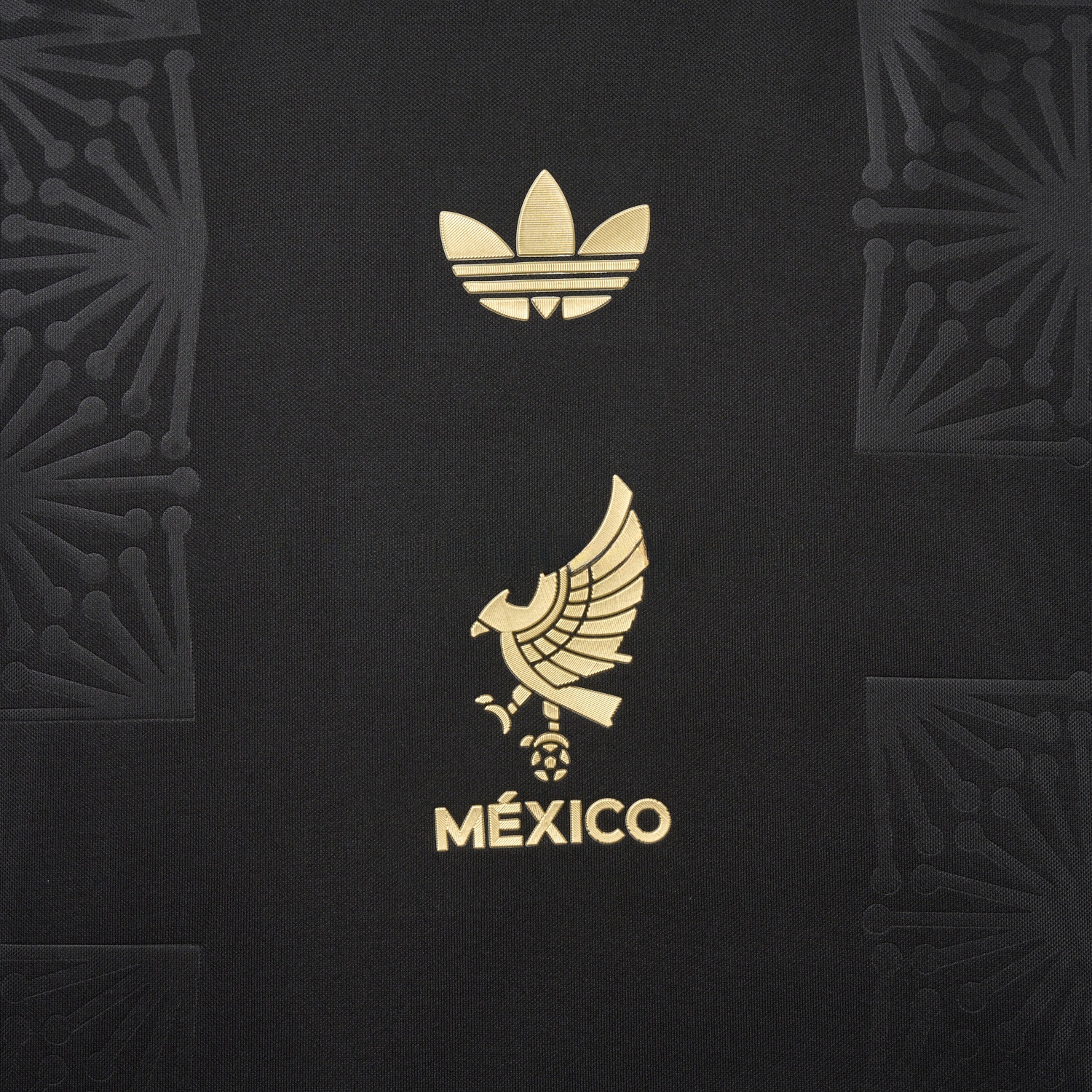 Mexico 2025 Gold Cup Black Long Sleeves Jersey - Fans Version - UnitedFutballJersey