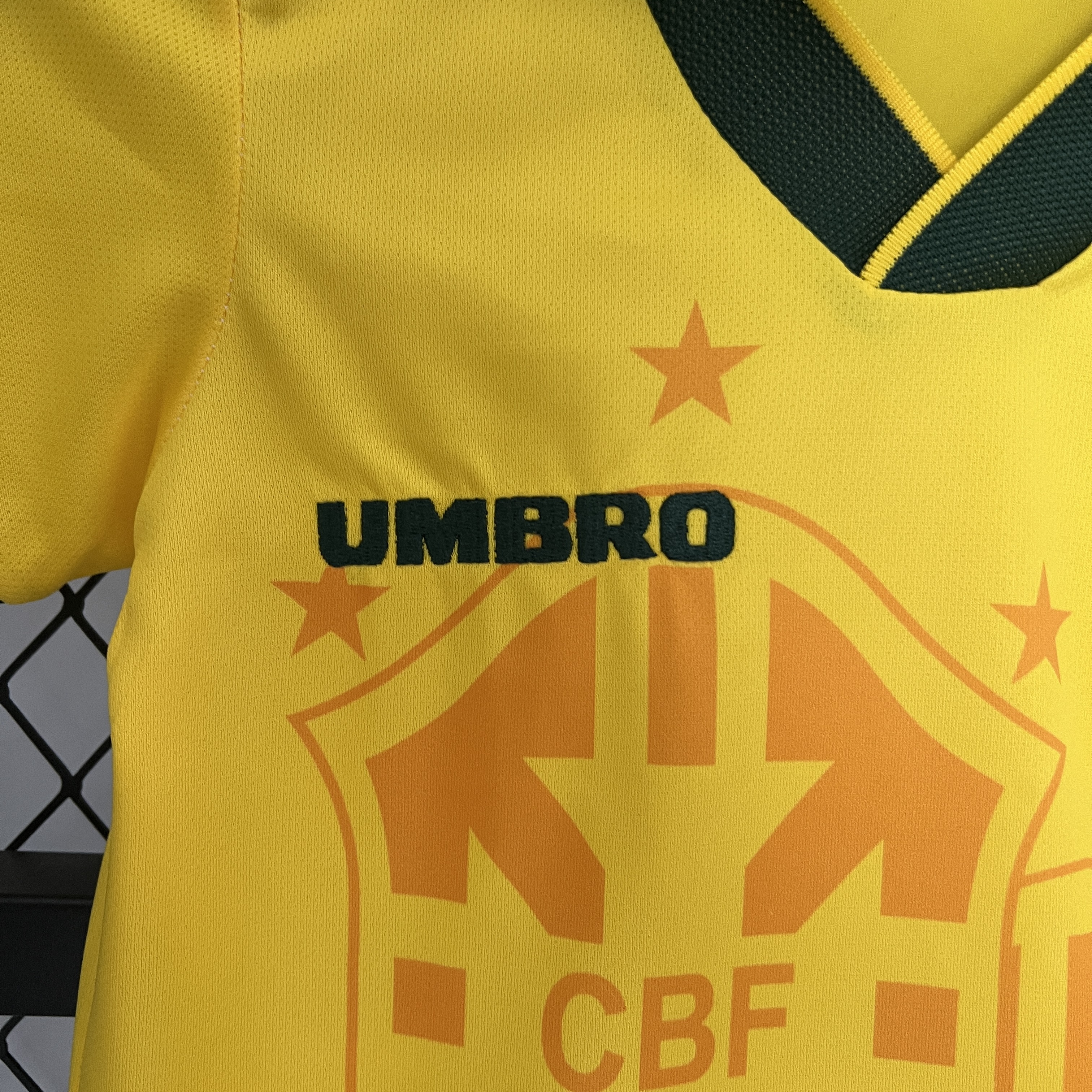 Retro Brazil 1993-94 Home Stadium Kids Kit - UnitedFutballJersey