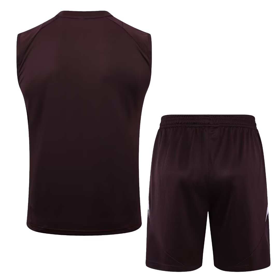 Bayern Munich 24-25 Vest Training Set - Dark Red - UnitedFutballJersey