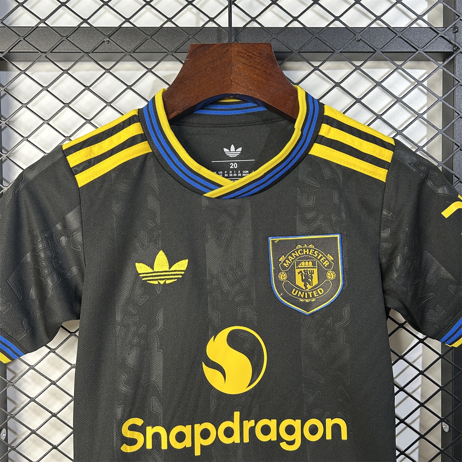 Manchester United 25-26 Third Black Kids Kit - UnitedFutballJersey
