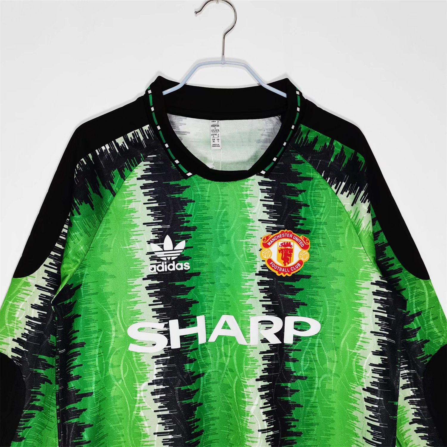 Manchester United Retro 1990/91 Goalkeeper Green Long Sleev Jersey - UnitedFutballJersey