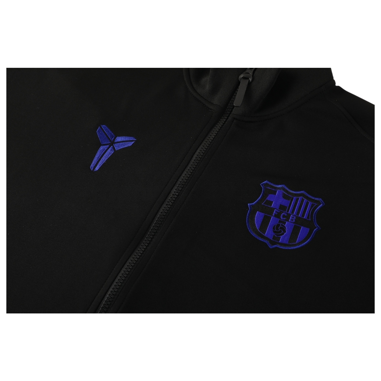Barcelona 25-26 Jacket Training Tracksuit - Black top & Black Pants - UnitedFutballJersey