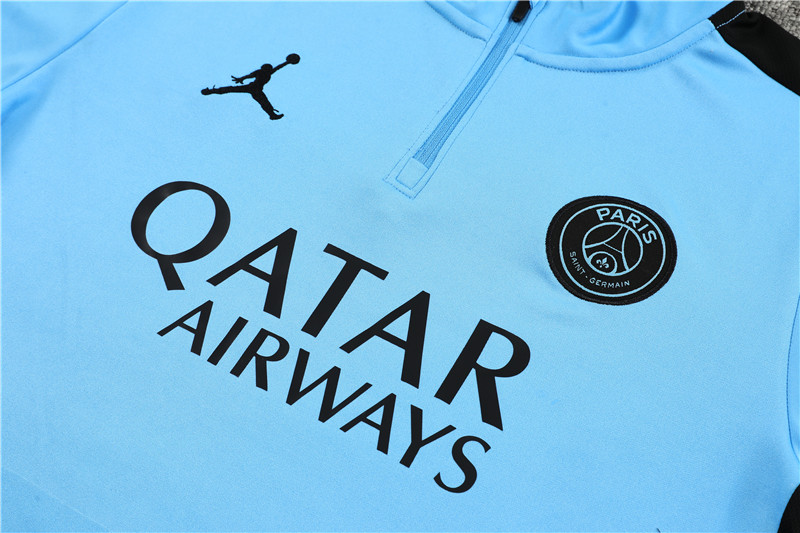 Paris Saint-Germain PSG 23-24 Long Sleeve Training Set -Light Blue - UnitedFutballJersey