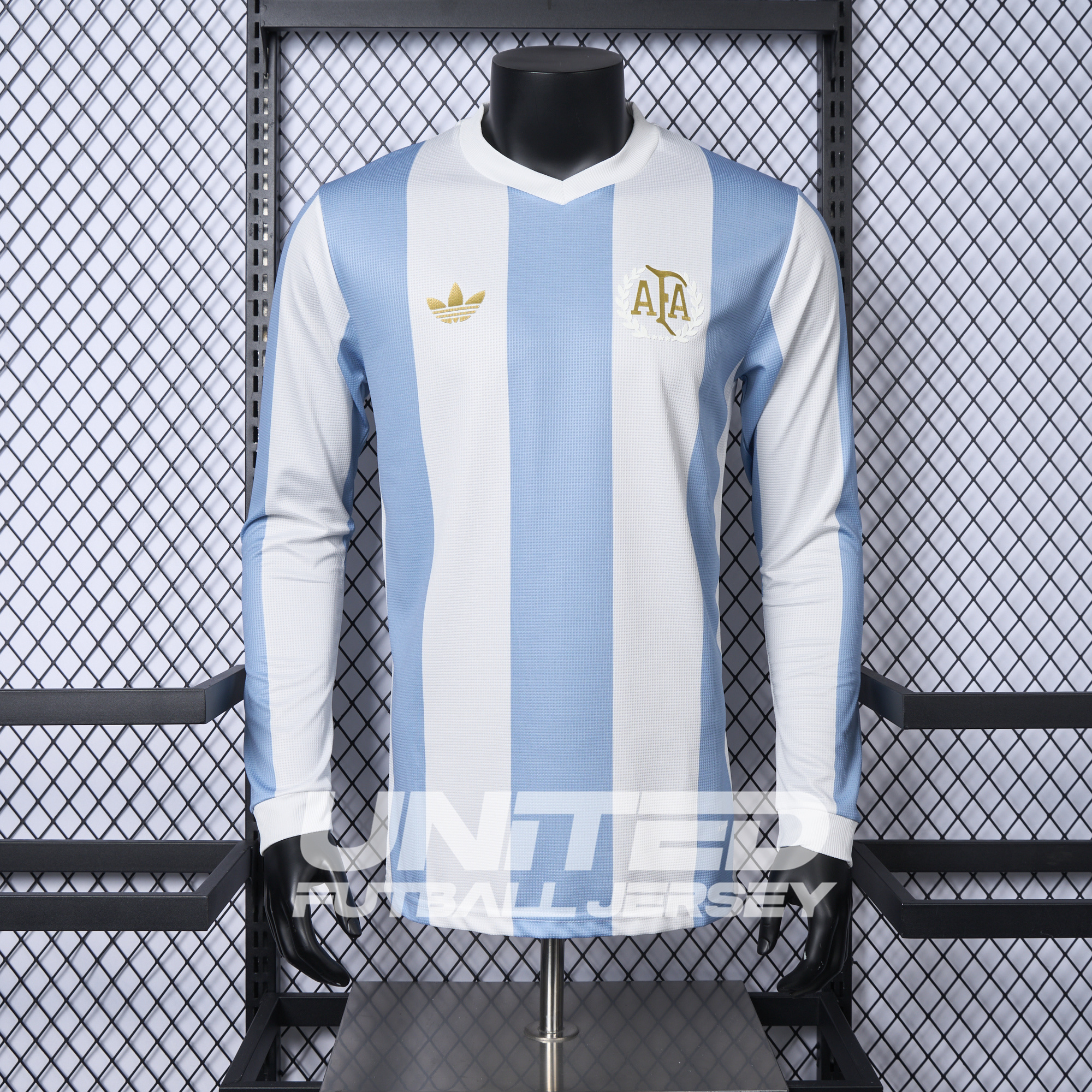 Argentina 24-25 Adi 50 Years Anniversary Long Sleeve Jersey - Player Version - UnitedFutballJersey